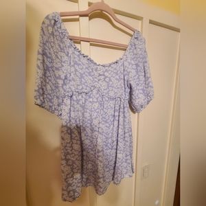 Stitch & Pine Purple Floral Dress - READ DESCRIPTION